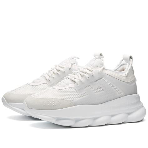 versace white sneakers women's|versace white sneakers men.